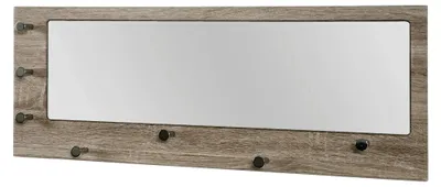 Productafbeelding van Wandgarderobe met Spiegel en Chroomknoppen