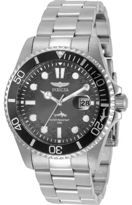 Obrázek produktu pro Invicta Pro Diver 30806 Pánské Hodinky - Quartz Hnutí - Nerezová Ocel s Černým Ciferníkem - 43 mm