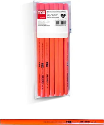 Produktbild von TOX Zimmermanns-Bleistift Neo neonorange (12 Stk.) / innen / außen