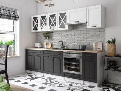 Obrázek produktu pro Kuchyňská linka GERTRID 260cm - Bílá + grafit