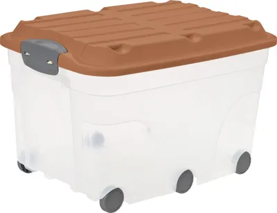 Produktbild von Rotho Aufbewahrungsbox mit Deckel 59,5 x 40 cm 57 L coral clay