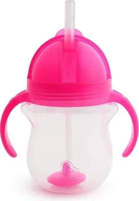 Produktbild von Munchkin Baby Strohbecher Click Lock Trinkhalmbecher rosa, 207 ml -frei