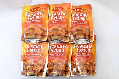 Produktbild von Titiz geschälte Maronen geröstet Essfertig Esskestanien Zarte Maronen (6x125g Klein Paket)