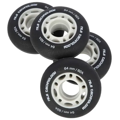 Produktbild von Matte Felgen NILS Extreme Polyurethan64x24 82A, schwarz, 4 Stk