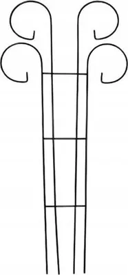 Produktbild von Gartenstütze für Kletterpflanzen mit dekorativem Bogen 90x44cm dunkelgrün