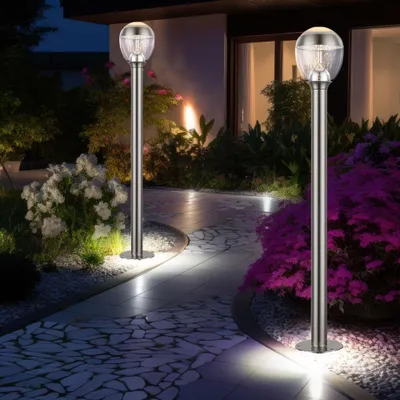 Produktbild von LED Stehleuchte, Außen, Edelstahl, klar, H 99 cm