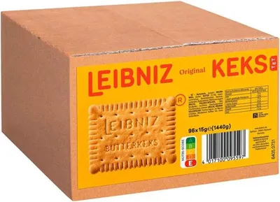 Produktbild von Leibniz Butterkeks 96er Portionspackungen mit je 3 Butterkeksen 1400g
