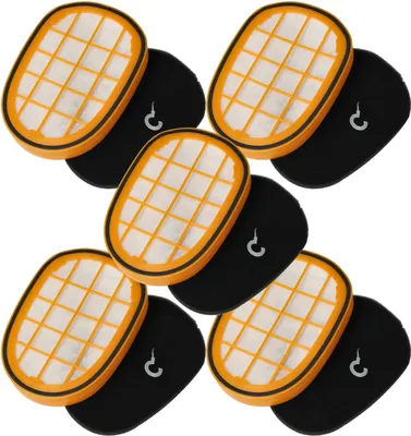 Produktbild von vhbw 5x Vormotor-Filter, 5x Motorschutz-Filter kompatibel mit Philips XC8147, XC8049, XC8349, XC8347, XC8047, XC8043 Staubsauger