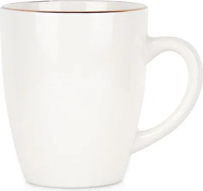 Image de Tasse Siaki Collection, porcelaine, 8x5 cm, 200 ml, blanc/or