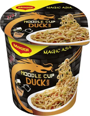 Produktbild von Maggi Magic Asia Noodle Cup Duck Snack mit Entengeschmack 65g