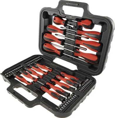 Produktbild von Schraubendreher Set 58-teilig mit Koffer