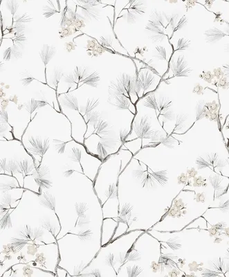 Produktbild von Khroma by Masureel Tapete Blumen Grau - 630645 - 53 cm x 10.05 m