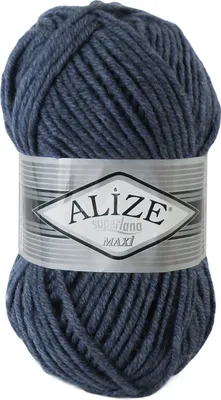 Produktbild von 100g Strickgarn Strickwolle Alize Superlana Maxi 25% Wolle, 100g, Farbwahl
