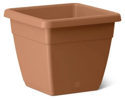 Produktbild von Poétic MY CITY GARDEN Blumenkübel Terracottafarben quadratisch 39,6 cm - Kunststoff