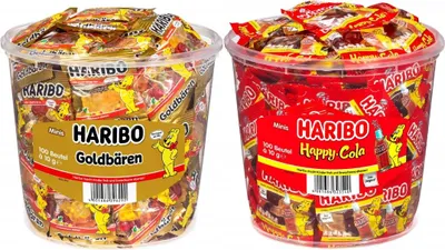 Produktbild von Goldbaren Happy Cola Mini-Gelee-Bohnen 200 Stück 10g 2kg - Haribo