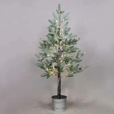 Imagen del producto de ACA Iluminación "Abeto nevado", 168 LEDs, 220–240 V, IP44, 120 cm de diámetro, 20 cm de altura, cable de alimentación de 3 metros, referencia X10168144