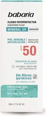 Image de Zonnebrand Lotion Babaria Solar Mineral UV Sun Lotion Spf 50 (50 ml)
