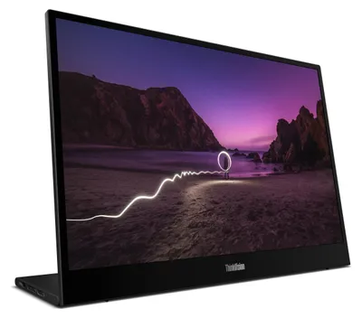 Produktbild von Lenovo ThinkVision M16 Monitor, 40,6 cm (16"), 1920 x 1200 Pixel, WUXGA, LCD, 8 ms, Schwarz
