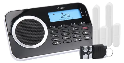Produktbild von OLYMPIA Protect 9730 drahtlose GSM Alarmanlagen-Set, Schwarz