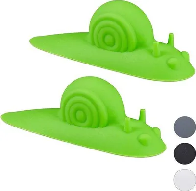 Produktbild von Famanu Türstopper Tierform - 2er Set Schnecke Grün