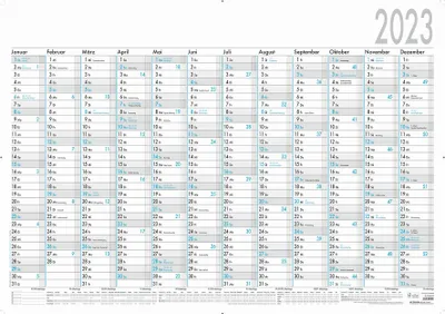 Productafbeelding van ZETTLER 609860 Wandkalender 916 - 12 Monate / 1 Seite, 100 x 70 cm