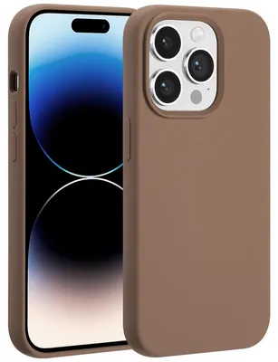 Imagen del producto de Funda de silicona líquida con MagSafe para Apple iPhone 14 Pro - Marrón claro