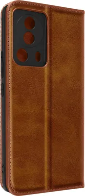 Image de Avizar, étui portefeuille rabattable avec fonction support et fermeture magnétique pour Xiaomi 13 Lite, couleur marron