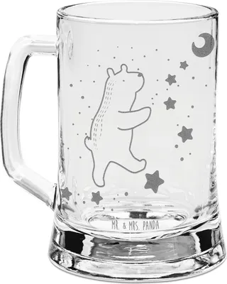 Produktbild von Mr. & Mrs. Panda Krug Bär Träume - Transparent - Geschenk, Glas Bierkrug, Humpen, Traum, Träumen, Bierhumpen, Seidel, Teddy, Traumdeutung, Glaskrug