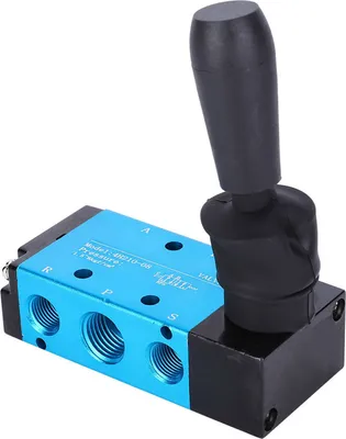 Obrázok produktu pre Ručný pákový pneumatický ventil z hliníkovej zliatiny 2-polohový 5-cestný 4H210-08 1/4in vzduchový komponent