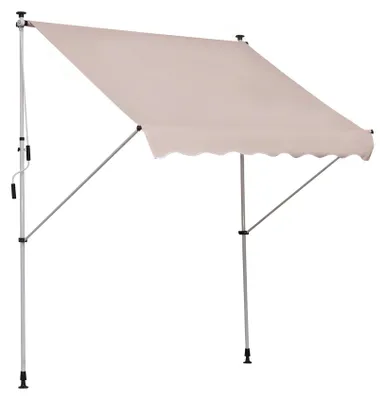 Image de Auvent de balcon - Store - Auvent à fixation - Protection solaire - Auvent rétractable - Hauteur réglable