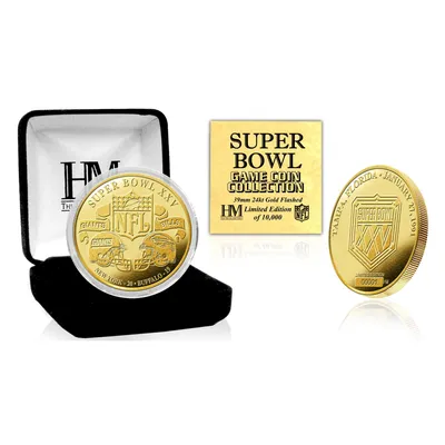 Image de Pièce commémorative Super Bowl XXV, plaquée or, diamètre 39 mm. (NFL)