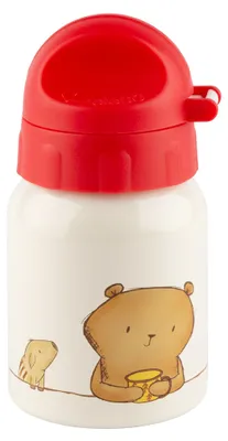 Kinder-Trinkflasche Mister O'Lui, 250 ml, Edelstahl, Beige