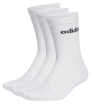 Image de Adidas - Chaussettes « Linear » pour hommes/femmes unies (lot de 3) PP2121 (43 EU - 45,5 EU) (blanc)