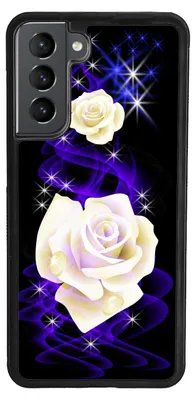 Produktbild von TPU Silikon Hülle für Samsung Galaxy A54 5G Handy Cover Case Schutzhülle Handyhülle Bumper MOTIV 298 Rosen Weiß