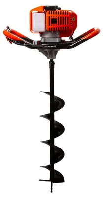 Produktbild von MARPOL | Benzin Erdbohrer, 3 Bohraufsätzen 100/150/200mm, Ölkontrollfenster, Erdlochbohrer, Pfahlbohrer, Motorbohrmaschine mit Verbrennungsmotor
