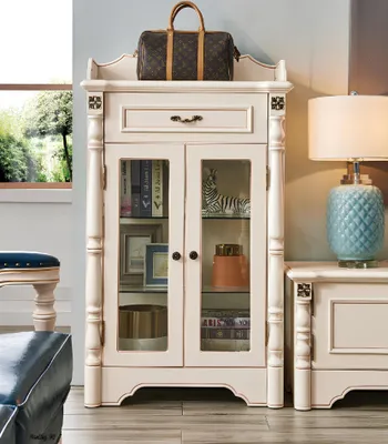 Immagine prodotto di Mobile cassettiera vetrina stile coloniale credenza credenza armadi legno nuovo