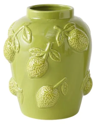 Immagine prodotto di Vaso in Vetroceramica Lime verde, 20 cm - vaso, vaso per fiori, vaso decorativo,