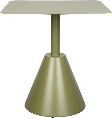Productafbeelding van Bistrotafel Vierkant - Tuin Balkon Tafel - Buiten Genieten - Poedercoating Metaal - 70 x 70 cm - Groen