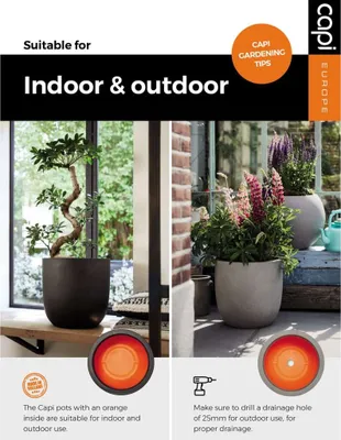 Produktbild von Capi Pflanzgefäß Urban Smooth Quadratisch 50x50x50 cm Dunkelgrau