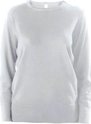 Produktbild von Kariban Damen Sweatshirt Rundhals Langarm Pullover Langarmshirt Basic, Größe:M, Farbe:Grey Melange