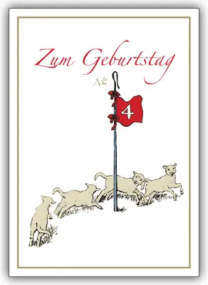 Produktbild von 5er Set Gratulationskarten, Geschenk Beileger zum 4. Kinder Geburtstag