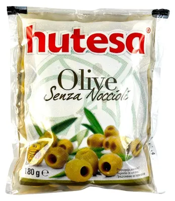 Zdjęcie produktu dla Hutesa Oliwki zielone drylowane 180g