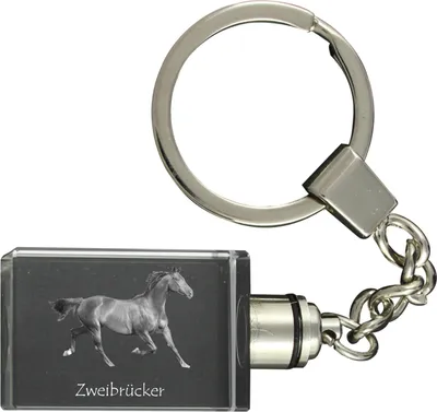 Immagine prodotto di Zweibrücker portachiavi con cavallo in cristallo Art-Dog