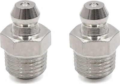 Produktbild von 2 Stück 1/8 Zoll Kegelschmiernippel Fettnippel Abschmiernippel gerader Schmiernippel aus Edelstahl für Motorrad und Auto