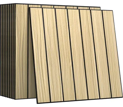 Wandpanelen 30x30 cm, Holzoptik, PVC, 10 St., Eichenbeige