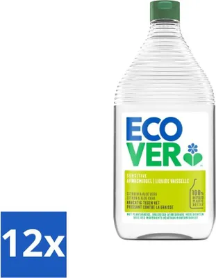 Produktbild von Ecover - Geschirrspülmittel - Zitrone & Aloe Vera - 950 ml - Vorteilspack - 12 Stücke