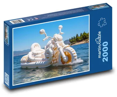 Obrázek produktu pro Puzzle 2000 Motocykl na Moři - martinpuzzle