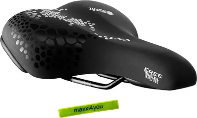 Produktbild von Selle Royal Freeway FIT Moderate Sattel Unisex Fahrradsattel Schwarz inkl. maxxi4you Reflexband