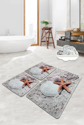 Image de Mijolnir, Starfısh- CHL4492, Coloré, tapis de bain, 700 gr/m², 100% tissu velours