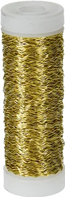 Produktbild von Effektdraht Messing / gold, ø 0,25 mm 45 m
